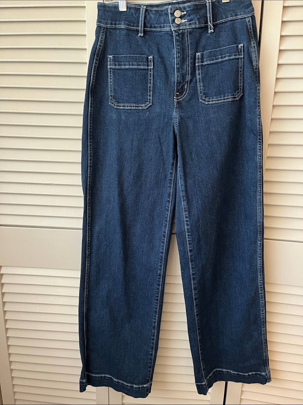 Old Navy High-Rise Women's Dark Blue Wide-Leg Jeans